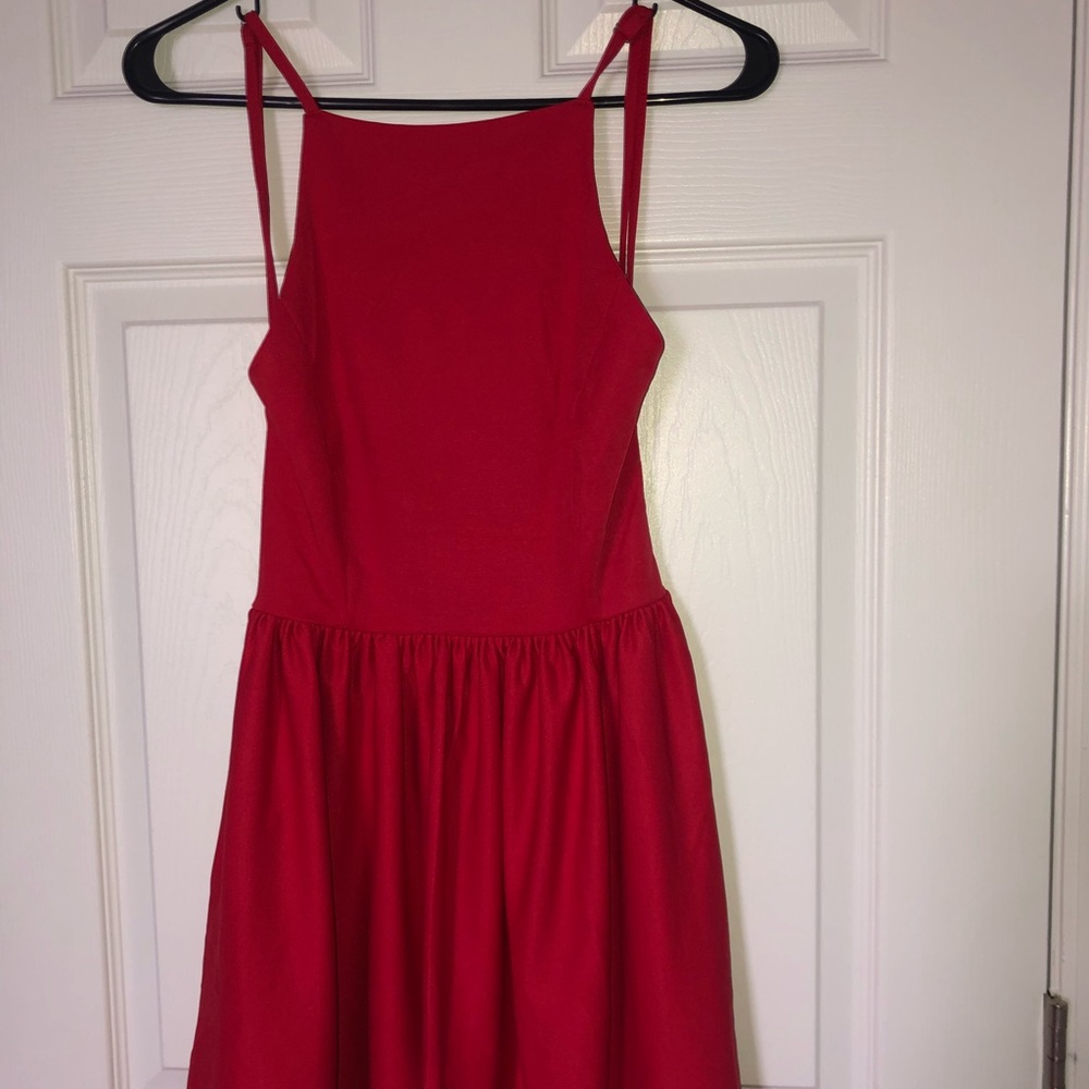 red dress